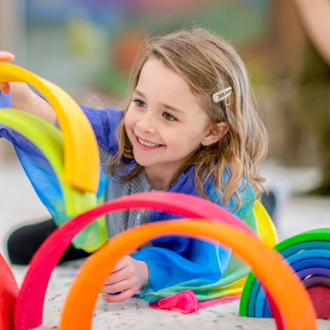 Group of preschool students engaged in a creative learning activity at Creative Learners Academy
