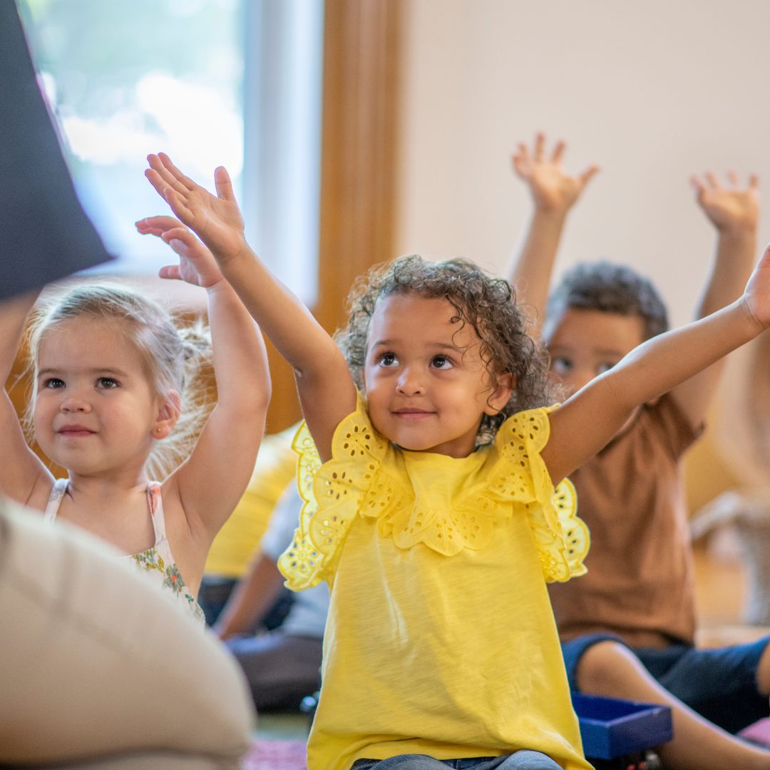 Group of preschool students engaged in a creative learning activity at Creative Learners Academy